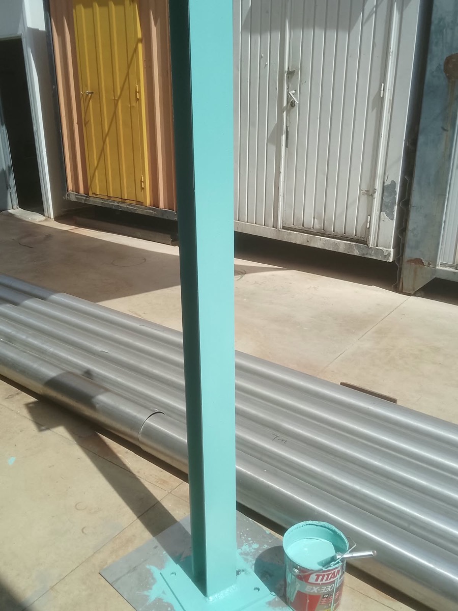 Pintura y tratamiento de estructura metálica